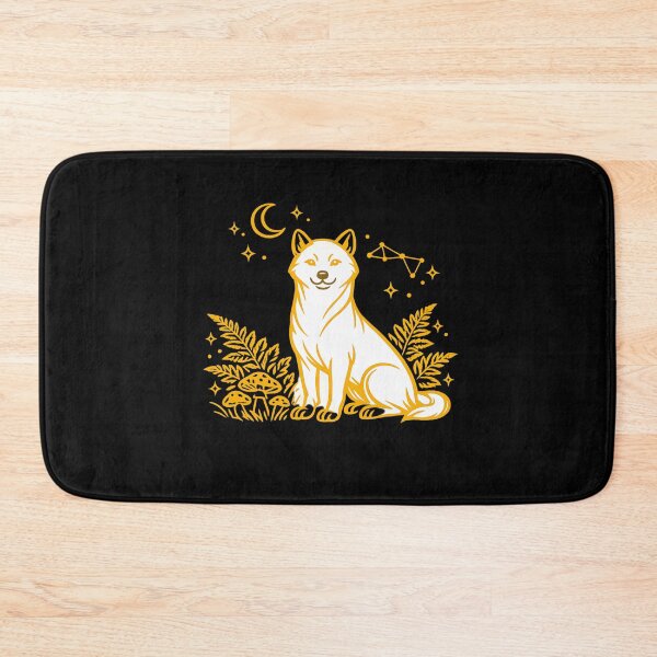 Item preview, Shiba Inu Mythical Forest Spirit Celestial Gold designed and sold by tineldesign.
