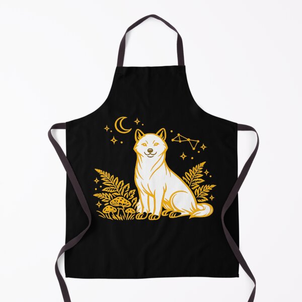 Item preview, Shiba Inu Mythical Forest Spirit Celestial Gold designed and sold by tineldesign.