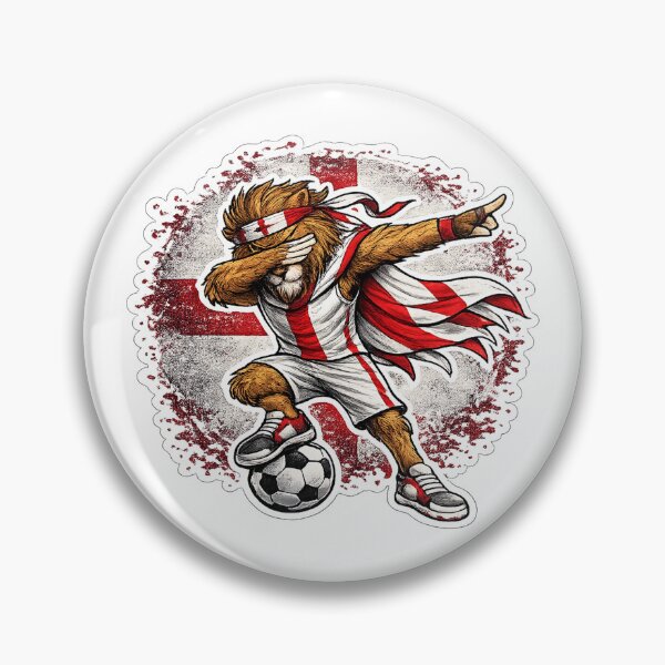 Item preview, Dabbing Lion Soccer Vintage England Flag designed and sold by QuiteOrbit.