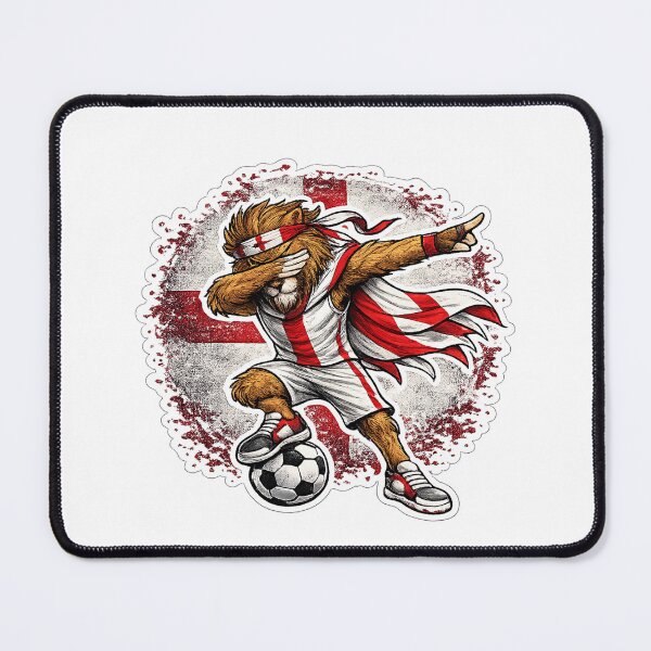 Item preview, Dabbing Lion Soccer Vintage England Flag designed and sold by QuiteOrbit.