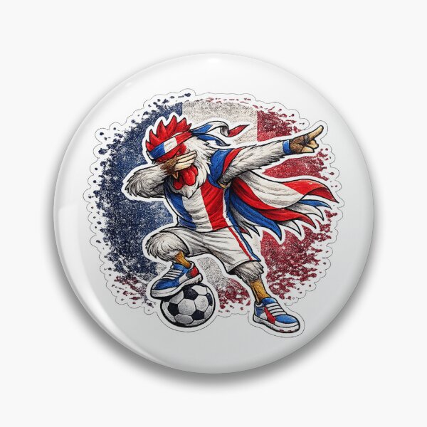 Item preview, Dabbing rooster Soccer Vintage France Flag designed and sold by QuiteOrbit.