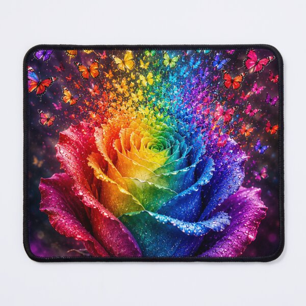 Item preview, Rainbow Butterfly Rose designed and sold by 1NEOBOY.