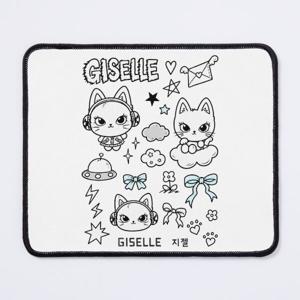 Item preview, Cute Cartoon Cat Giselle Kpop Sticker Pack designed and sold by moamaxshop.