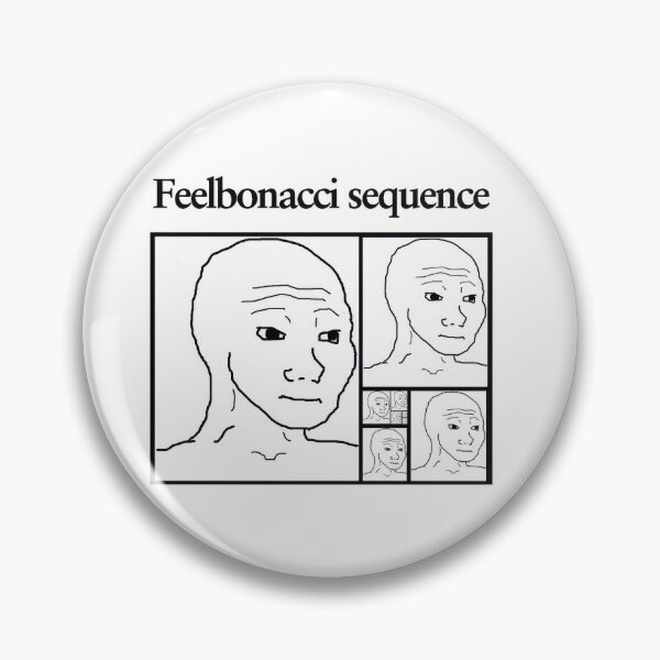 Item preview, Wojak Feelbonacci Sequence Meme designed and sold by MetalchromeX.
