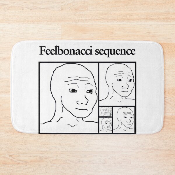 Item preview, Wojak Feelbonacci Sequence Meme designed and sold by MetalchromeX.