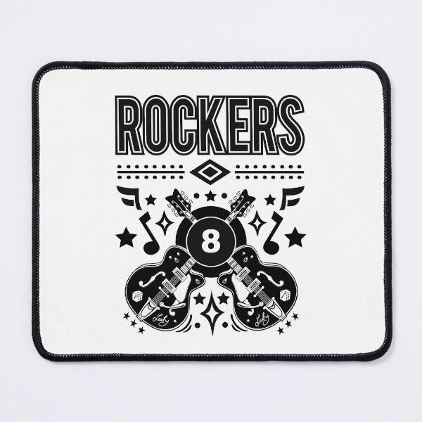 Item preview, Rocker Rockabilly Music Classic Rock and Roll Guitar Biker Retro Vintage Sock Hop  designed and sold by MemphisCenter.