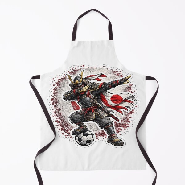 Item preview, Dabbing Samurai Soccer Vintage Japan Flag designed and sold by QuiteOrbit.