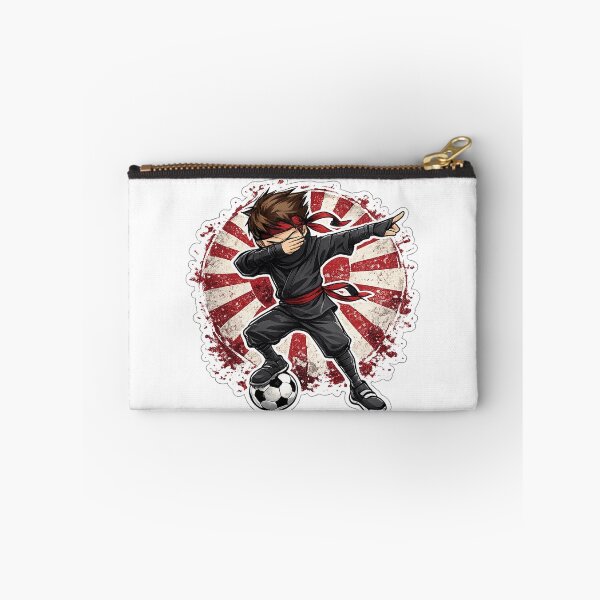 Item preview, Dabbing Ninja Soccer Vintage Japan Flag designed and sold by QuiteOrbit.