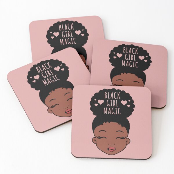Item preview, Black Girl Magic, African American Girl, Heart designed and sold by TEHAGE.