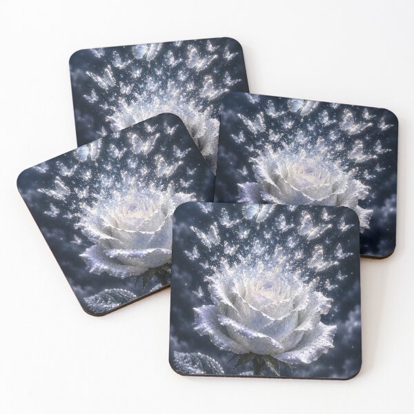 Item preview, Moonlight Butterfly Rose designed and sold by 1NEOBOY.
