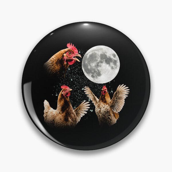 Item preview, Chicken Howling At Moon Vintage 90s Graphic designed and sold by Cravens-Museum.