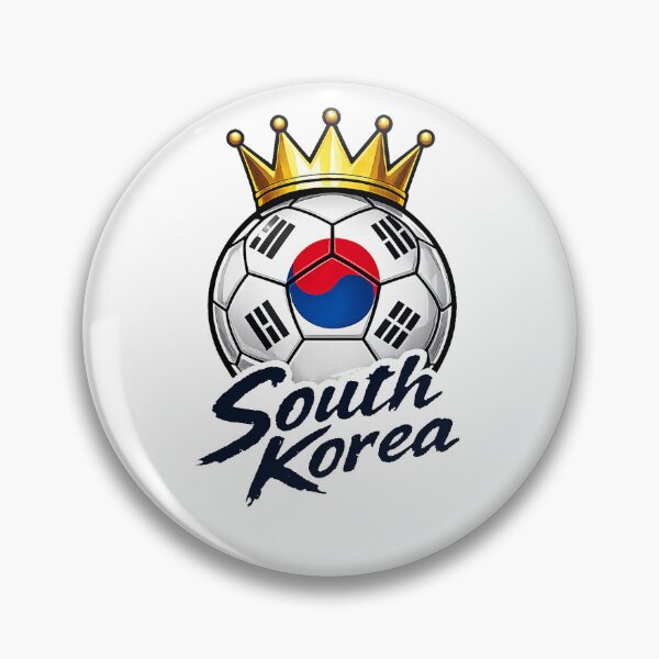 Item preview, Vintage South Korea flag Crowned Soccer Ball designed and sold by QuiteOrbit.