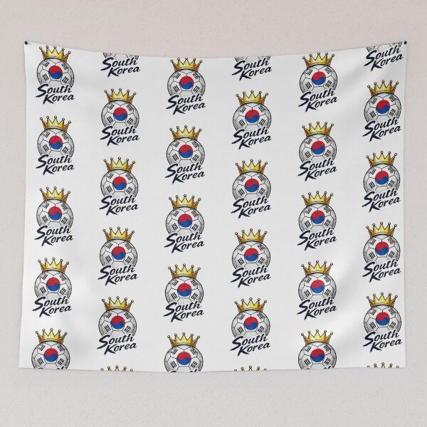 Item preview, Vintage South Korea flag Crowned Soccer Ball designed and sold by QuiteOrbit.