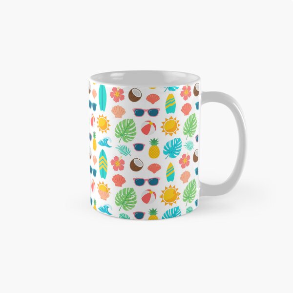 Item preview, Bright Summer Vibes Tropical Seamless Pattern designed and sold by InkFool.