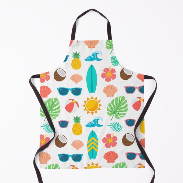 Item preview, Bright Summer Vibes Tropical Seamless Pattern designed and sold by InkFool.