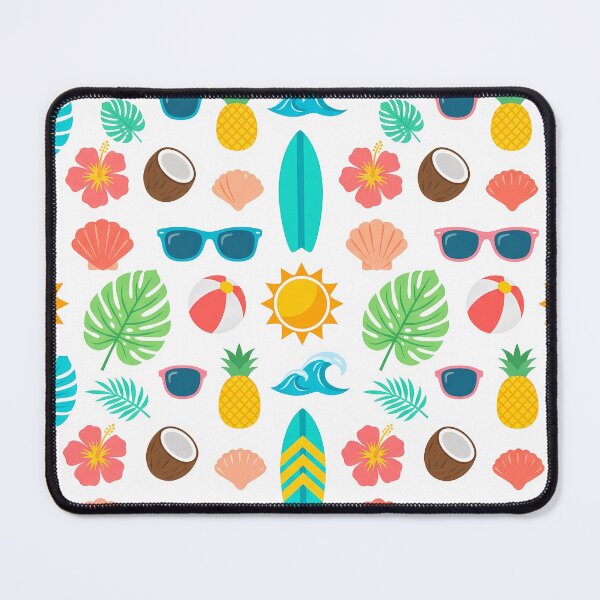Item preview, Bright Summer Vibes Tropical Seamless Pattern designed and sold by InkFool.