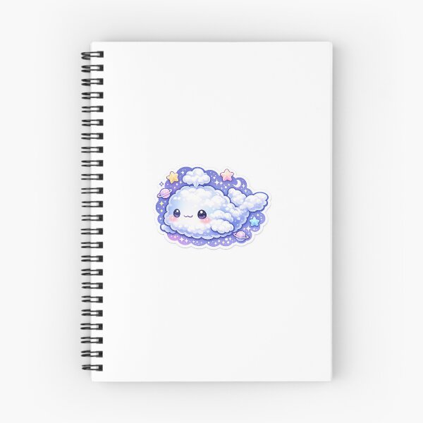 Item preview, Cloud Whale Sticker Kawaii Sky Fantasy Aesthetic for Dreamers & Cute Collectors designed and sold by CutePrintCorner.