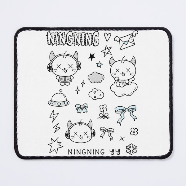 Item preview, Cute Chibi Ningning Cat Devil - Kpop Fanart Sticker Pack designed and sold by moamaxshop.