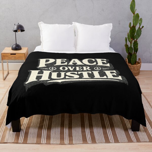 Item preview, Peace Over Hustle Shirt, Anti Hustle Lifestyle Tee, Work Life Balance Hoodie, Vintage Typography Apparel designed and sold by PhylonBoxx.