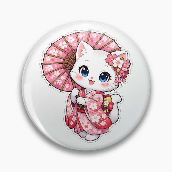 Item preview, Lindo gato con un kimono designed and sold by QuiteOrbit.