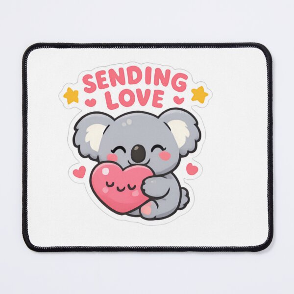 Item preview, Sending love koala sticker designed and sold by HeejinDigiBliss.