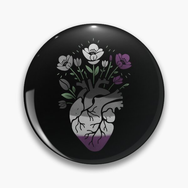 Item preview, Asexual Floral Heart LGBT Pride Flag designed and sold by Clara Hollins.