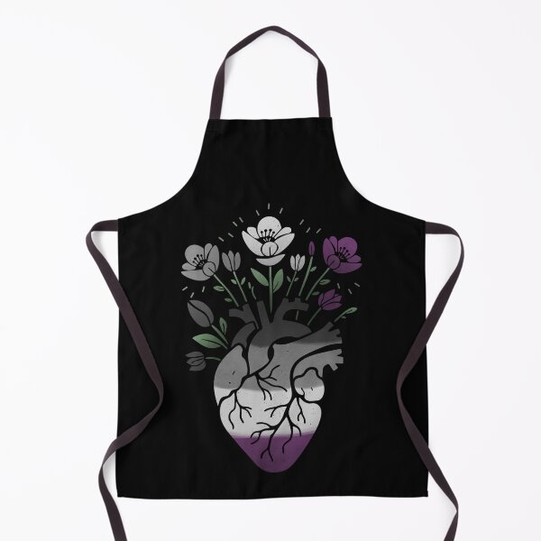 Item preview, Asexual Floral Heart LGBT Pride Flag designed and sold by Clara Hollins.
