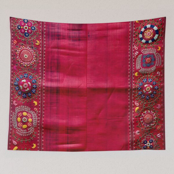 Item preview, Shakhrisyabz Suzani Uzbekistan Embroidery Pattern designed and sold by Vicky Brago-Mitchell®.