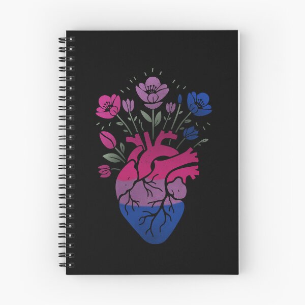 Item preview, Bisexual Floral Heart LGBT Pride Flag designed and sold by Clara Hollins.