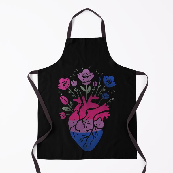 Item preview, Bisexual Floral Heart LGBT Pride Flag designed and sold by Clara Hollins.