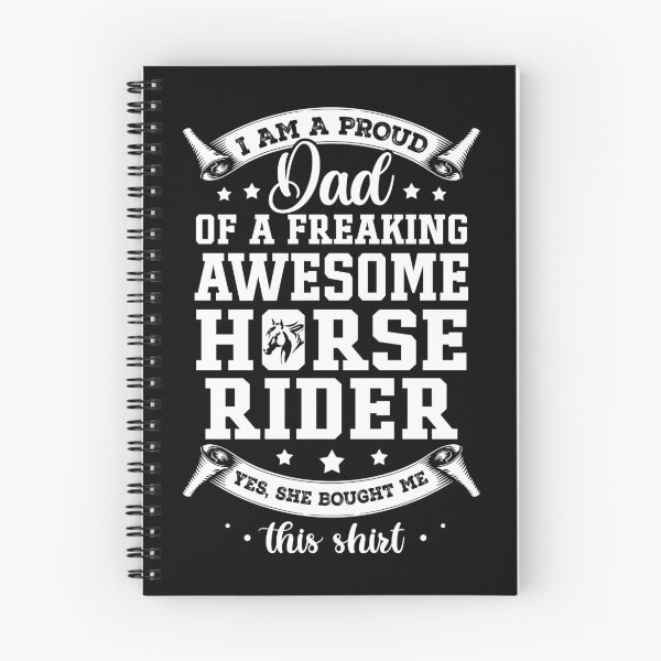 Item preview, Proud Dad Of A Freaking Awesome Horse Rider Gift designed and sold by teeperfect.