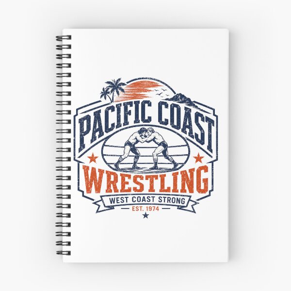 Item preview, Vintage Fictional Pacific Coast Wrestling West Coast Strong Logo designed and sold by The Irish Whip.