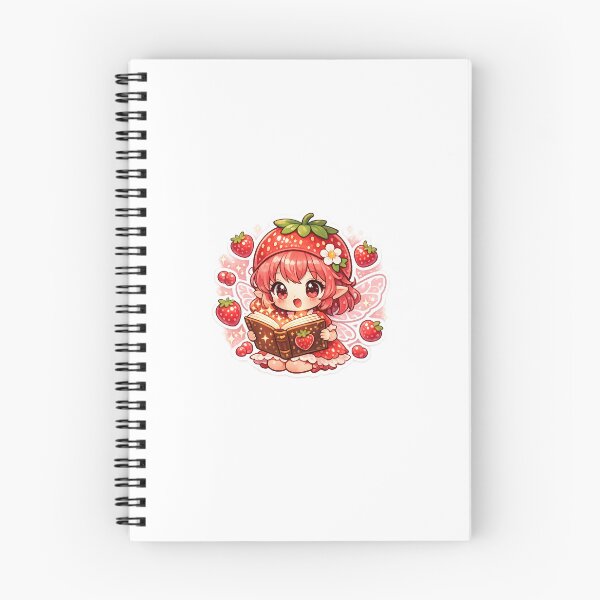 Item preview, Strawberry Fairy Sticker Kawaii Fantasy Aesthetic for Magical Girls & Cute Collectors designed and sold by CutePrintCorner.