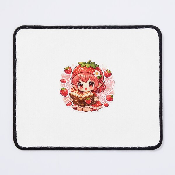Item preview, Strawberry Fairy Sticker Kawaii Fantasy Aesthetic for Magical Girls & Cute Collectors designed and sold by CutePrintCorner.