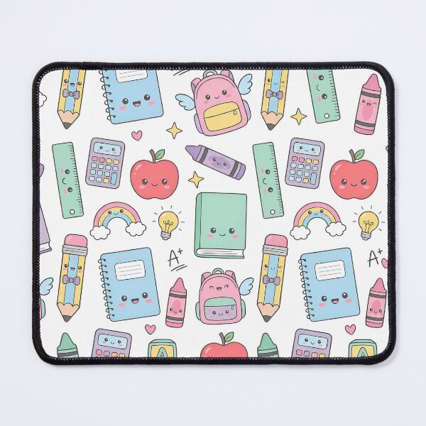 Item preview, Cute Kawaii Back to School Supplies Seamless Pattern designed and sold by InkFool.