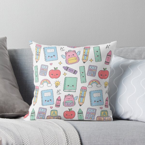 Item preview, Cute Kawaii Back to School Supplies Seamless Pattern designed and sold by InkFool.