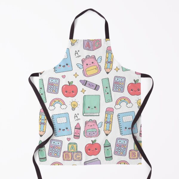 Item preview, Cute Kawaii Back to School Supplies Seamless Pattern designed and sold by InkFool.