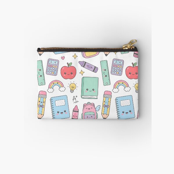 Item preview, Cute Kawaii Back to School Supplies Seamless Pattern designed and sold by InkFool.