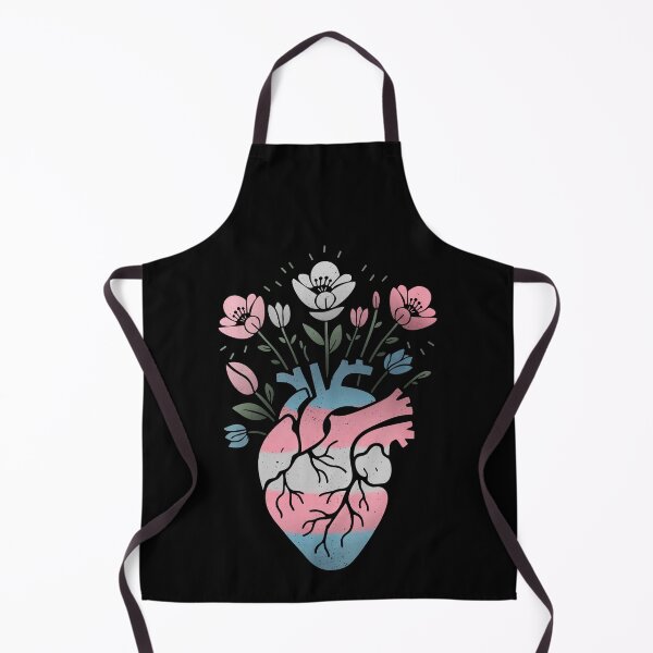 Item preview, Transgender Floral Heart LGBT Pride Flag designed and sold by Clara Hollins.
