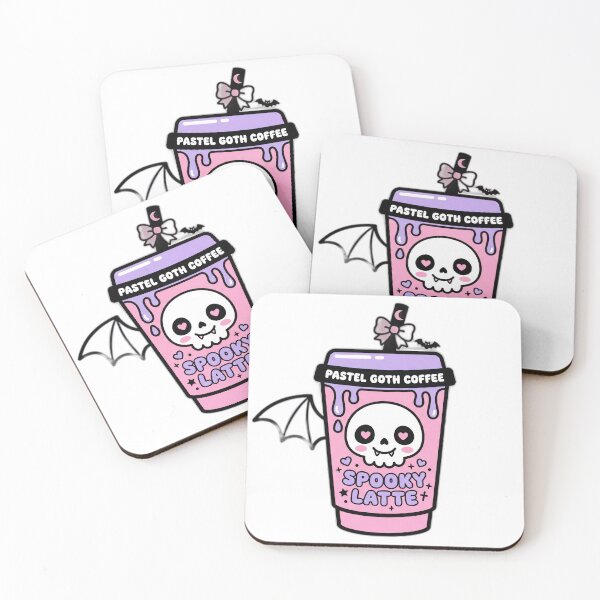 Item preview, Pastel Goth Coffee Skull Cute Spooky Kawaii Barista designed and sold by ryanguas.