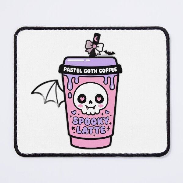 Item preview, Pastel Goth Coffee Skull Cute Spooky Kawaii Barista designed and sold by ryanguas.