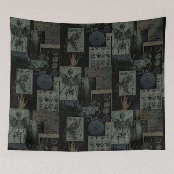 Item preview, whimigoth grunge dark academia music floral aesthetic designed and sold by BrontesWhimsyStore.