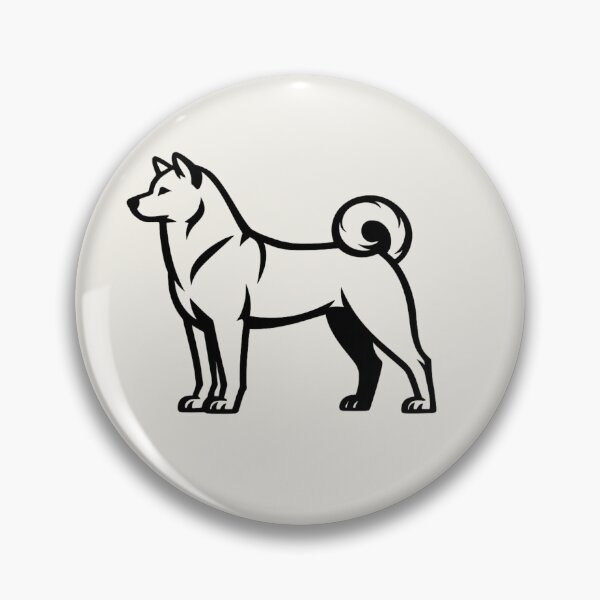 Item preview, Akita Inu Noble Heritage Minimalist Silhouette designed and sold by tineldesign.