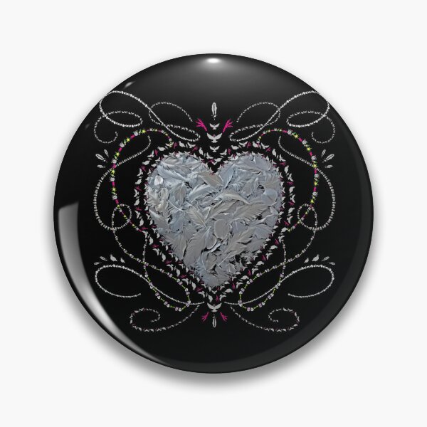 Item preview, ICONIC BY MISTAKE - Gothic Feather Heart Baroque Ornamental Art designed and sold by moamaxshop.