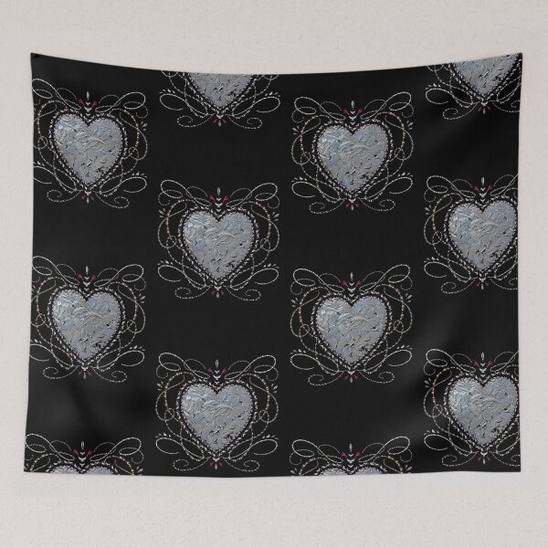 Item preview, ICONIC BY MISTAKE - Gothic Feather Heart Baroque Ornamental Art designed and sold by moamaxshop.