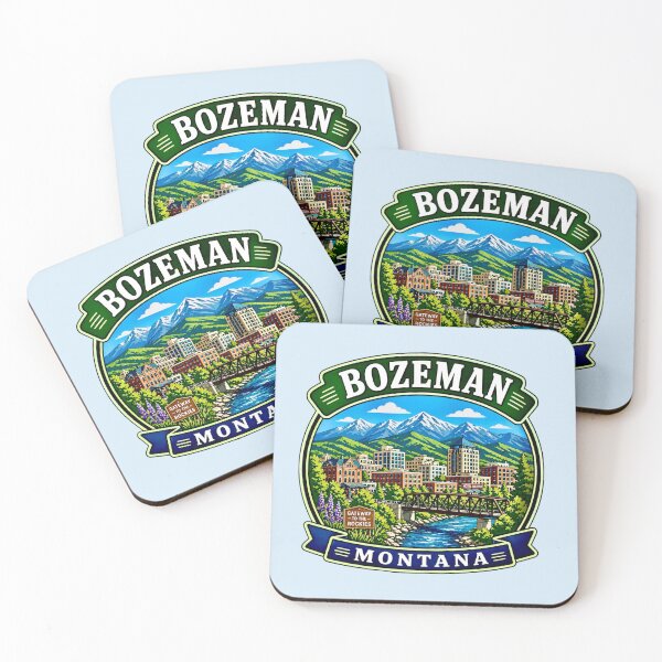 Item preview, Bozeman, Montana - Rocky Mountains designed and sold by Myra365Art.
