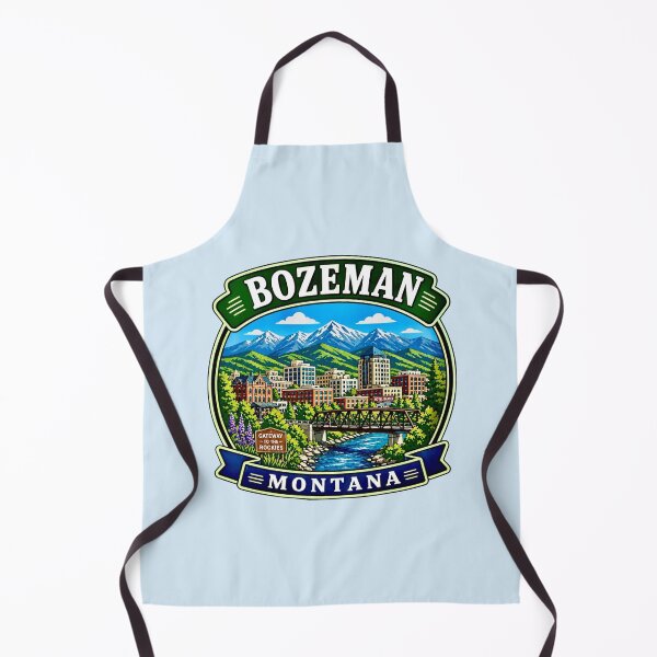 Item preview, Bozeman, Montana - Rocky Mountains designed and sold by Myra365Art.