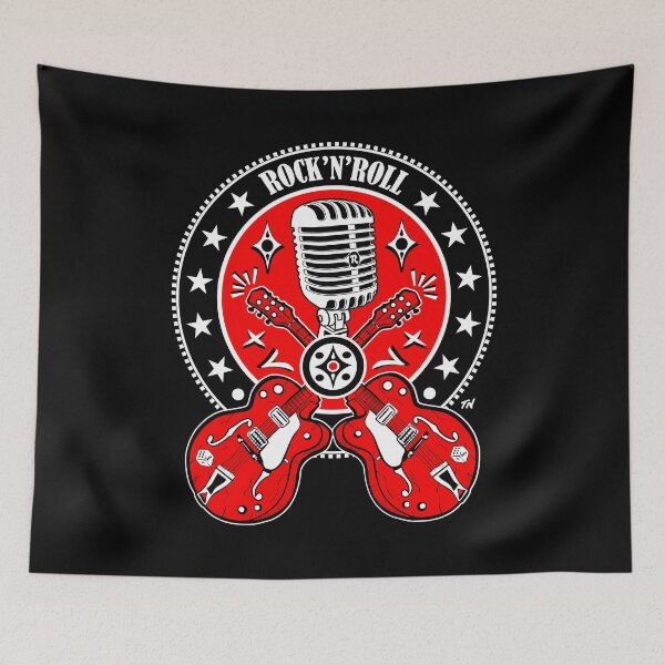 Item preview, Rockabilly Party 50s Rock and Roll Guitar Microphone Doo Wop Sock Hop  designed and sold by MemphisCenter.
