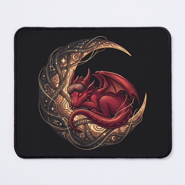 Item preview, The Circadian Anchor: Red Dragon Sleep Shield designed and sold by MarkRemarkable.