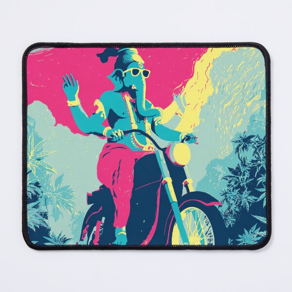 Item preview, Ganesha On the Journey 3D Art Toy Cute Scooter Pastel Art designed and sold by PANNARUK THAILAND.